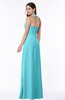 ColsBM Alma Turquoise Elegant A-line Halter Sleeveless Zipper Chiffon Plus Size Bridesmaid Dresses
