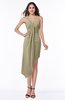 ColsBM Brylee Candied Ginger Modern One Shoulder Sleeveless Half Backless Ruching Plus Size Bridesmaid Dresses