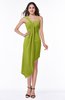 ColsBM Brylee Green Oasis Modern One Shoulder Sleeveless Half Backless Ruching Plus Size Bridesmaid Dresses