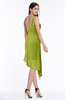 ColsBM Brylee Green Oasis Modern One Shoulder Sleeveless Half Backless Ruching Plus Size Bridesmaid Dresses