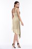 ColsBM Brylee Novelle Peach Modern One Shoulder Sleeveless Half Backless Ruching Plus Size Bridesmaid Dresses