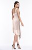 ColsBM Brylee Silver Peony Modern One Shoulder Sleeveless Half Backless Ruching Plus Size Bridesmaid Dresses