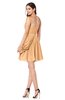 ColsBM Noelle Apricot Elegant A-line Strapless Sleeveless Zip up Sequin Plus Size Bridesmaid Dresses