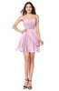 ColsBM Noelle Baby Pink Elegant A-line Strapless Sleeveless Zip up Sequin Plus Size Bridesmaid Dresses