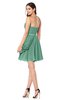 ColsBM Noelle Beryl Green Elegant A-line Strapless Sleeveless Zip up Sequin Plus Size Bridesmaid Dresses