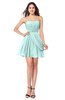 ColsBM Noelle Blue Glass Elegant A-line Strapless Sleeveless Zip up Sequin Plus Size Bridesmaid Dresses