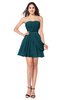 ColsBM Noelle Blue Green Elegant A-line Strapless Sleeveless Zip up Sequin Plus Size Bridesmaid Dresses