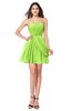 ColsBM Noelle Bright Green Elegant A-line Strapless Sleeveless Zip up Sequin Plus Size Bridesmaid Dresses