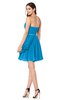 ColsBM Noelle Cornflower Blue Elegant A-line Strapless Sleeveless Zip up Sequin Plus Size Bridesmaid Dresses