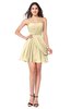 ColsBM Noelle Cornhusk Elegant A-line Strapless Sleeveless Zip up Sequin Plus Size Bridesmaid Dresses