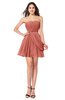 ColsBM Noelle Crabapple Elegant A-line Strapless Sleeveless Zip up Sequin Plus Size Bridesmaid Dresses