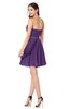 ColsBM Noelle Dark Purple Elegant A-line Strapless Sleeveless Zip up Sequin Plus Size Bridesmaid Dresses
