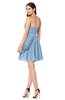 ColsBM Noelle Dusty Blue Elegant A-line Strapless Sleeveless Zip up Sequin Plus Size Bridesmaid Dresses