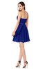 ColsBM Noelle Electric Blue Elegant A-line Strapless Sleeveless Zip up Sequin Plus Size Bridesmaid Dresses