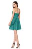 ColsBM Noelle Emerald Green Elegant A-line Strapless Sleeveless Zip up Sequin Plus Size Bridesmaid Dresses