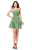 ColsBM Noelle Fair Green Elegant A-line Strapless Sleeveless Zip up Sequin Plus Size Bridesmaid Dresses