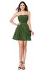ColsBM Noelle Garden Green Elegant A-line Strapless Sleeveless Zip up Sequin Plus Size Bridesmaid Dresses