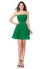 ColsBM Noelle Green Elegant A-line Strapless Sleeveless Zip up Sequin Plus Size Bridesmaid Dresses