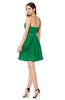 ColsBM Noelle Green Elegant A-line Strapless Sleeveless Zip up Sequin Plus Size Bridesmaid Dresses
