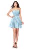 ColsBM Noelle Ice Blue Elegant A-line Strapless Sleeveless Zip up Sequin Plus Size Bridesmaid Dresses