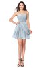 ColsBM Noelle Illusion Blue Elegant A-line Strapless Sleeveless Zip up Sequin Plus Size Bridesmaid Dresses