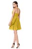 ColsBM Noelle Lemon Curry Elegant A-line Strapless Sleeveless Zip up Sequin Plus Size Bridesmaid Dresses