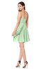 ColsBM Noelle Light Green Elegant A-line Strapless Sleeveless Zip up Sequin Plus Size Bridesmaid Dresses
