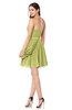 ColsBM Noelle Linden Green Elegant A-line Strapless Sleeveless Zip up Sequin Plus Size Bridesmaid Dresses