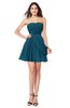 ColsBM Noelle Moroccan Blue Elegant A-line Strapless Sleeveless Zip up Sequin Plus Size Bridesmaid Dresses