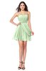 ColsBM Noelle Pale Green Elegant A-line Strapless Sleeveless Zip up Sequin Plus Size Bridesmaid Dresses