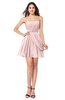 ColsBM Noelle Pastel Pink Elegant A-line Strapless Sleeveless Zip up Sequin Plus Size Bridesmaid Dresses