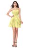 ColsBM Noelle Pastel Yellow Elegant A-line Strapless Sleeveless Zip up Sequin Plus Size Bridesmaid Dresses