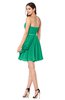 ColsBM Noelle Pepper Green Elegant A-line Strapless Sleeveless Zip up Sequin Plus Size Bridesmaid Dresses