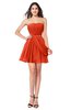 ColsBM Noelle Persimmon Elegant A-line Strapless Sleeveless Zip up Sequin Plus Size Bridesmaid Dresses