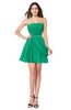 ColsBM Noelle Sea Green Elegant A-line Strapless Sleeveless Zip up Sequin Plus Size Bridesmaid Dresses