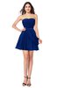 ColsBM Noelle Sodalite Blue Elegant A-line Strapless Sleeveless Zip up Sequin Plus Size Bridesmaid Dresses