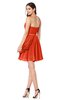 ColsBM Noelle Tangerine Tango Elegant A-line Strapless Sleeveless Zip up Sequin Plus Size Bridesmaid Dresses