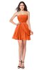 ColsBM Noelle Tangerine Elegant A-line Strapless Sleeveless Zip up Sequin Plus Size Bridesmaid Dresses