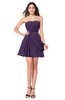 ColsBM Noelle Violet Elegant A-line Strapless Sleeveless Zip up Sequin Plus Size Bridesmaid Dresses