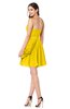 ColsBM Noelle Yellow Elegant A-line Strapless Sleeveless Zip up Sequin Plus Size Bridesmaid Dresses