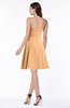 ColsBM Kayleigh Apricot Modern A-line Strapless Sleeveless Appliques Plus Size Bridesmaid Dresses