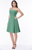 ColsBM Kayleigh Beryl Green Modern A-line Strapless Sleeveless Appliques Plus Size Bridesmaid Dresses
