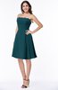ColsBM Kayleigh Blue Green Modern A-line Strapless Sleeveless Appliques Plus Size Bridesmaid Dresses