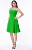 ColsBM Kayleigh Classic Green Modern A-line Strapless Sleeveless Appliques Plus Size Bridesmaid Dresses