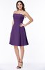 ColsBM Kayleigh Dark Purple Modern A-line Strapless Sleeveless Appliques Plus Size Bridesmaid Dresses
