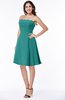 ColsBM Kayleigh Emerald Green Modern A-line Strapless Sleeveless Appliques Plus Size Bridesmaid Dresses