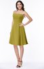 ColsBM Kayleigh Golden Olive Modern A-line Strapless Sleeveless Appliques Plus Size Bridesmaid Dresses