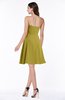 ColsBM Kayleigh Golden Olive Modern A-line Strapless Sleeveless Appliques Plus Size Bridesmaid Dresses