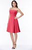 ColsBM Kayleigh Guava Modern A-line Strapless Sleeveless Appliques Plus Size Bridesmaid Dresses
