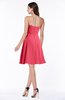 ColsBM Kayleigh Guava Modern A-line Strapless Sleeveless Appliques Plus Size Bridesmaid Dresses